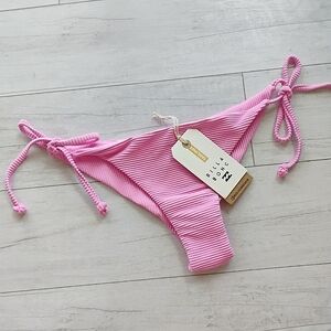 BILLABONG NEW Tanlines Tie Side Tanga Bikini Bottoms
